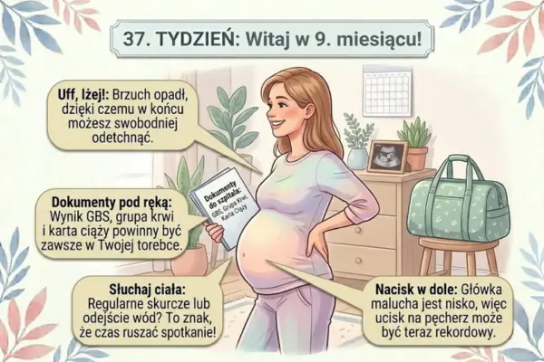 37 Objawy i odczucia w dziewiątym miesiącu ciąży